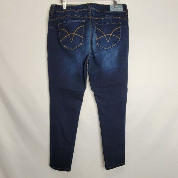 Vigoss VGS Dark Wash Skinny Cropped Denim Jeans - Picture 10 of 14